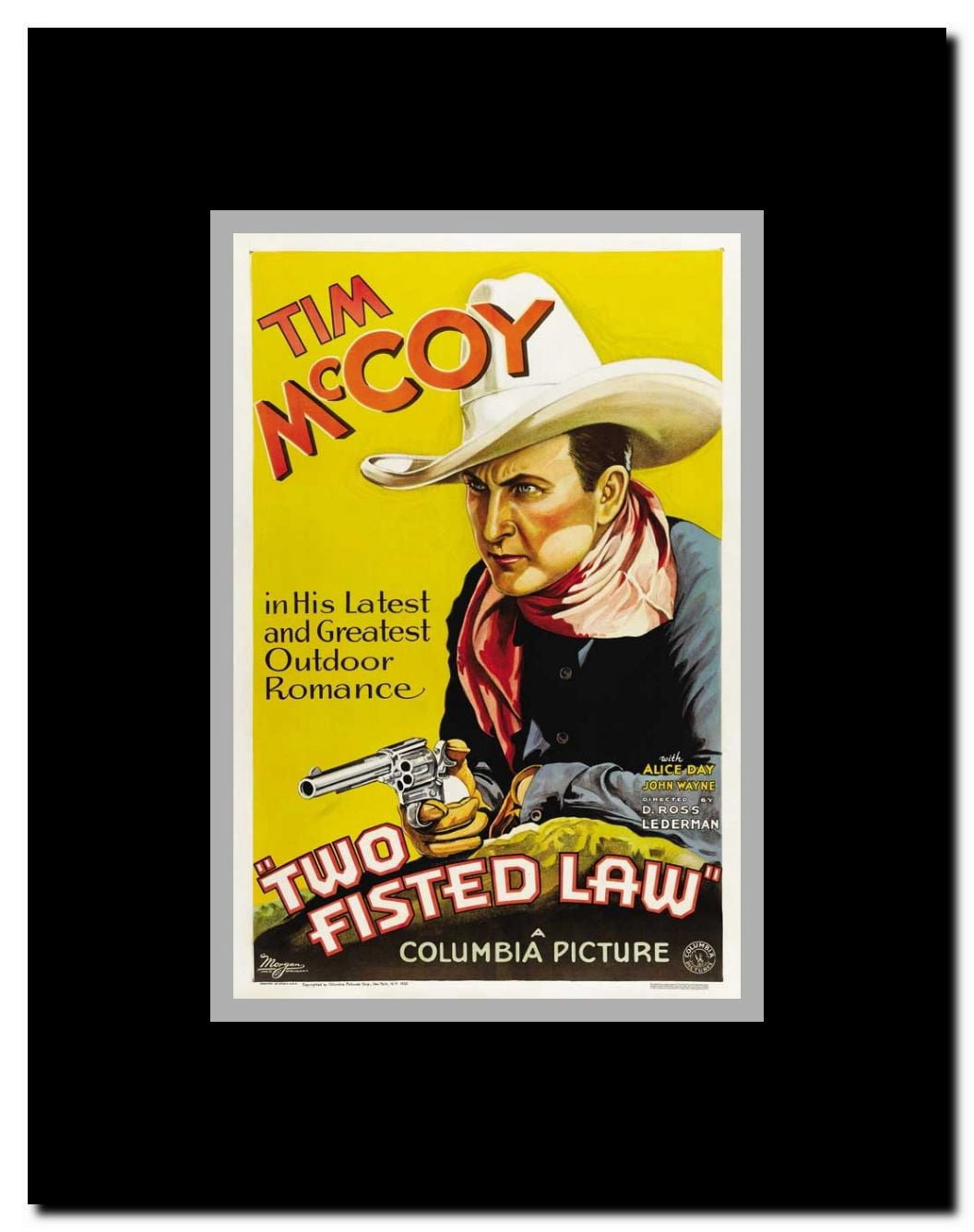 Two-Fisted Law Framed Movie Poster