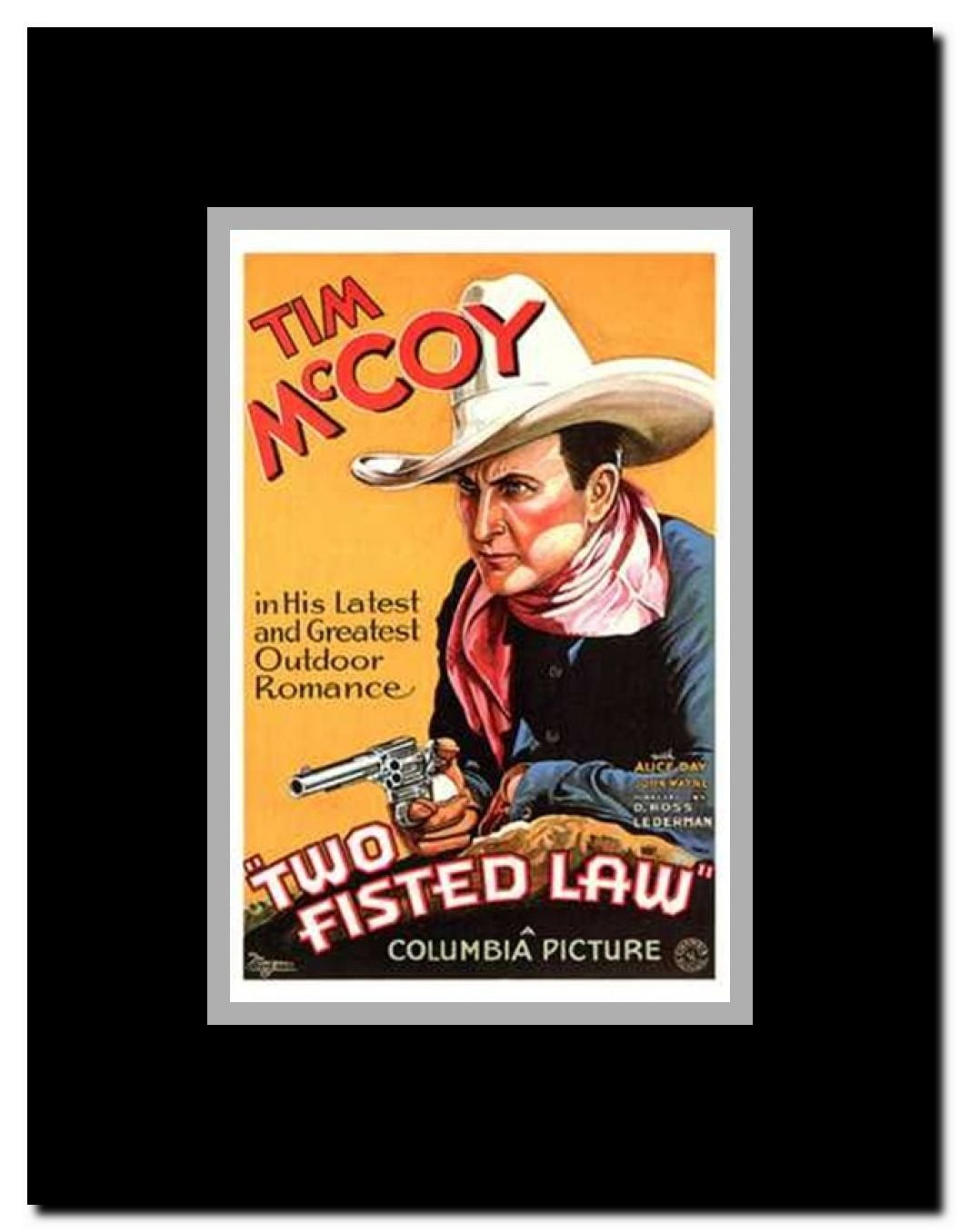 Two Fisted Law Framed Movie Poster