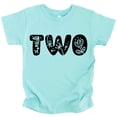 thumbnail image 1 of Two Floral Numbers Ages 1-7 Girl's 2nd Birthday Shirt Chill Shirt 4T, 1 of 2