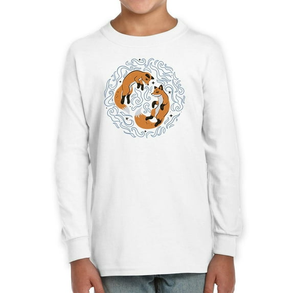 Two Foxes In Dreamy Mist Long Sleeve Toddler -Image by Shutterstock, 3 Toddler