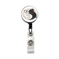 thumbnail image 1 of Two French Bulldogs Yin Yang Dark Light Retractable Reel ID Badge Key Card Name Tag Holder with Clip, 1 of 7