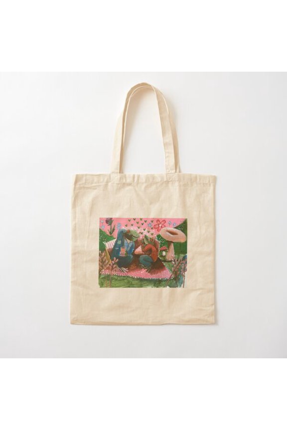 Two Frog Boys In Love (Full Version) Canvas Tote Bags, Reusable Shopping Bag
