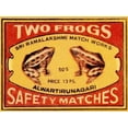 thumbnail image 1 of Two Frogs Safety Matches Poster Print by Phillumenart  (9 x 12), 1 of 1