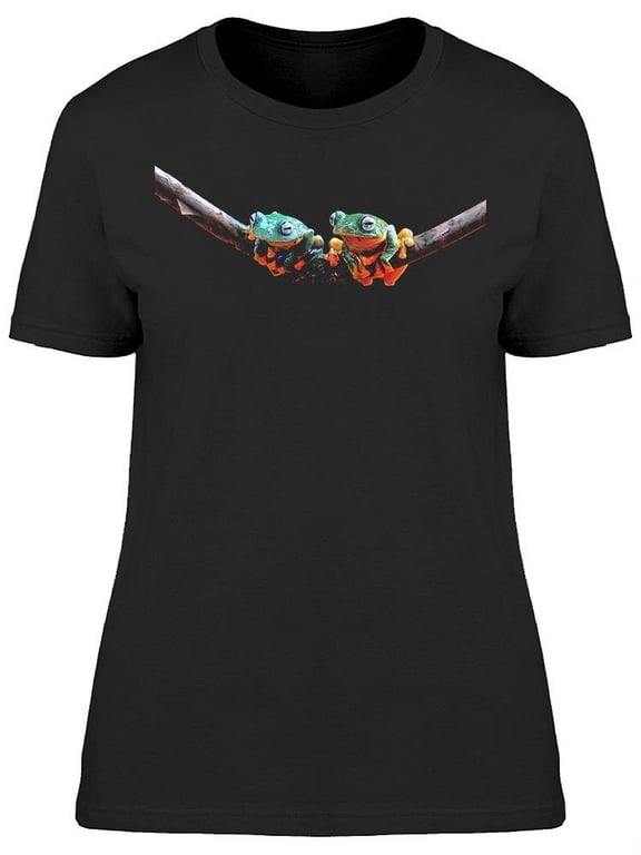 Two Frogs Swinging T-Shirt Women -Image by Shutterstock, Female Small