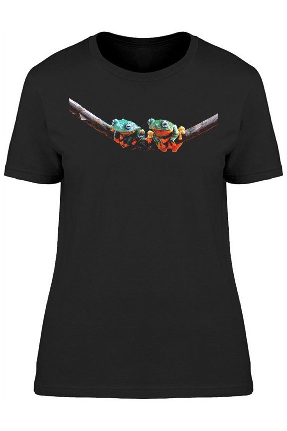 Two Frogs Swinging T-Shirt Women -Image by Shutterstock, Female Small