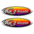 thumbnail image 1 of Two G3 Boat Racing Oval Stickers, 1 of 2