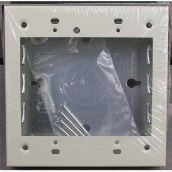 Two Gang Box - Ivory - 4.75 in. - Versatile Electrical Fitting