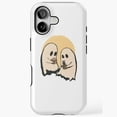thumbnail image 1 of Two Ghosts Minimalist Print Universal Phone Case for iPhone 11–17 Pro Max, 1 of 2