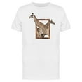 thumbnail image 1 of Two Giraffes On Wooden Frame Tee Men's -Image by Shutterstock, 1 of 2