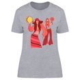 thumbnail image 1 of Two Girls Playing Tambourines T-Shirt Women -Image by Shutterstock, Female Medium, 1 of 2
