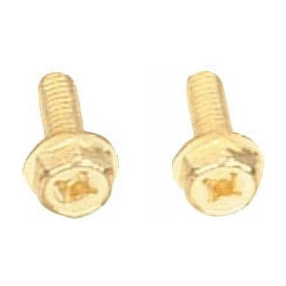 Two Gold Bolts for Sissy Bar Clamp. Pair of Bolts for Sissy Bar Clamp. Set of Bolts for Sissy Bar Clamp for bike sissy bar. For bikes, bicycles, lowrider, krate, beach cruisers bicycles.