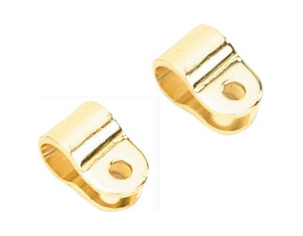 Two Gold Sissy Bar Clamps. Pair of sissy bar clamps. Set of sissy bar