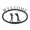 thumbnail image 1 of Two Golfers - Welcome Sign Small, 1 of 2