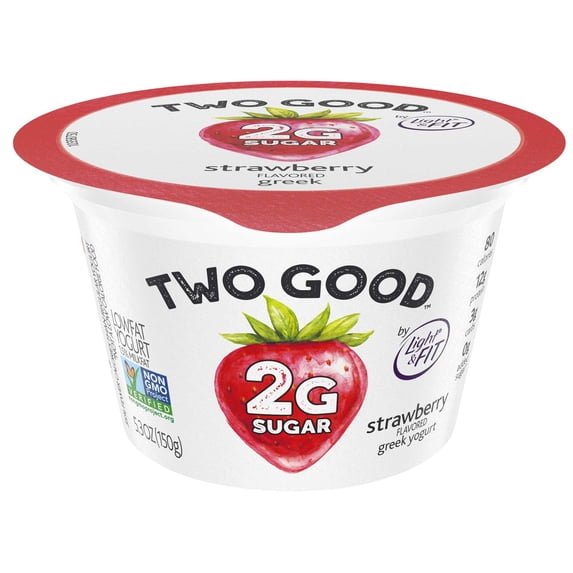 Two Good Strawberry Greek Yogurt, 5.3 Ounce -- 12 per case