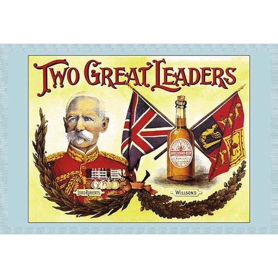 Two Great Leaders- Lord Roberts and Wilson's- Fine Art Canvas Print (20" x 30")