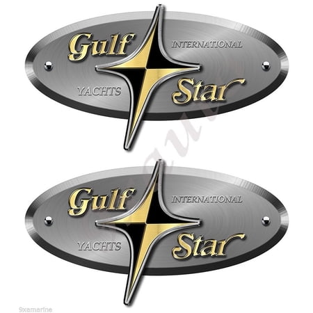 Two Gulf Star Stickers 8"X4" each (not OEM)