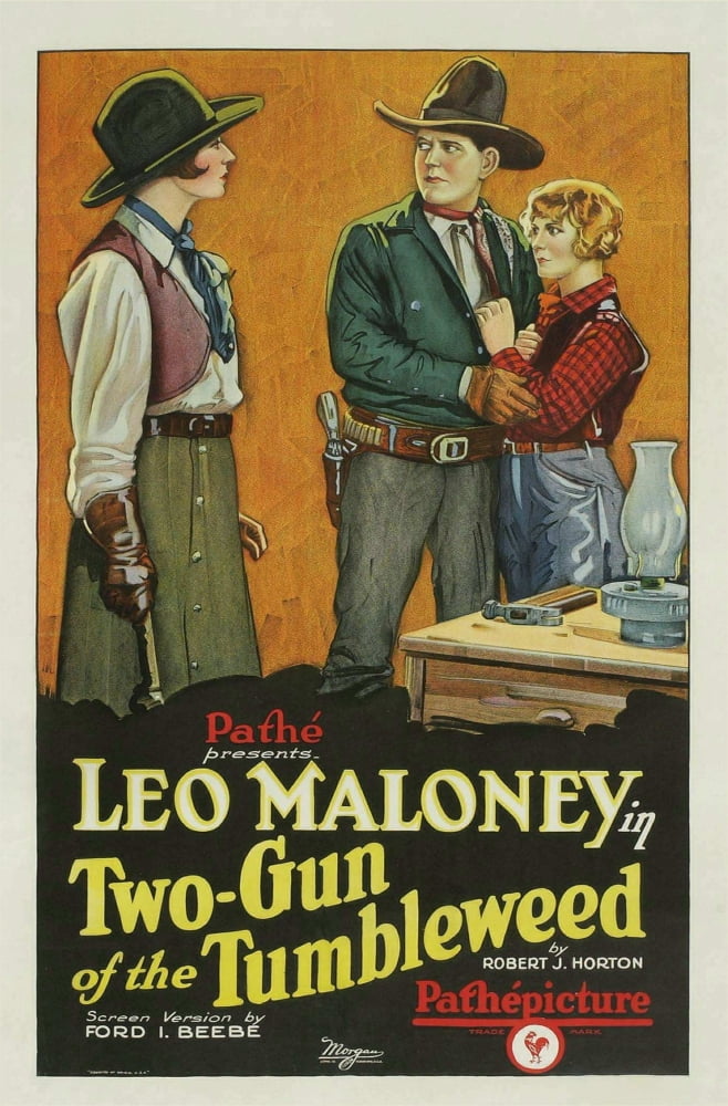 Two-Gun Of The Tumbleweed Canvas Art - (24 x 36)