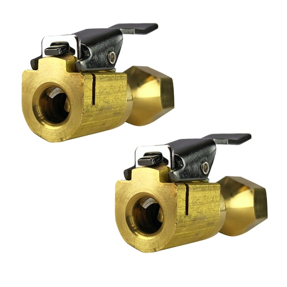 Two HALTEC CH-360OP Brass Lock On Open Air Chuck Clip On European Style 1/4 inch
