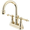 thumbnail image 1 of Two Handle 4 in. Centerset Lavatory Faucet with Brass Pop-up, 1 of 1