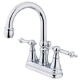 thumbnail image 1 of Two Handle 4 in. Centerset Lavatory Faucet with Brass Pop-up, 1 of 1