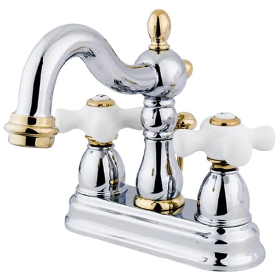 Two Handle 4 in. Centerset Lavatory Faucet with Retail Pop-up - Polished Chrome