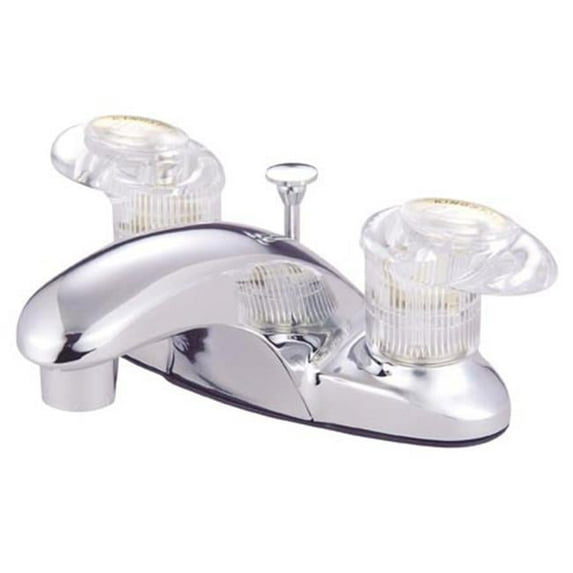 Two Handle 4 in. Centerset Lavatory Faucet with Retail Pop-up