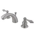 thumbnail image 1 of Two Handle 4 in. to 8 in. Mini Widespread Lavatory Faucet with Retail Pop-up - Satin Nickel, 1 of 1