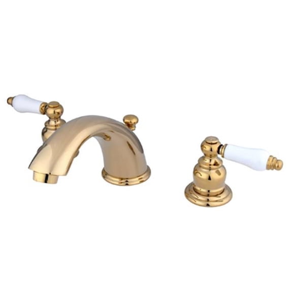 Two Handle 4 in. to 8 in. Mini Widespread Lavatory Faucet with Retail Pop-up