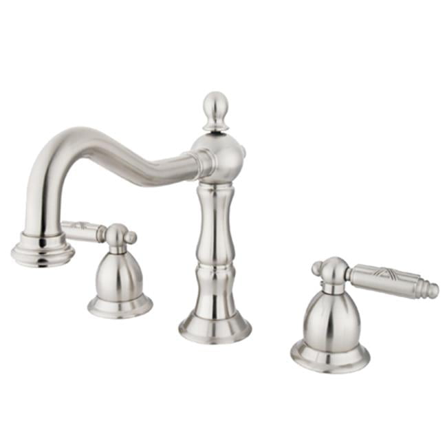 Heritage 8-Inch Polished Chrome Widespread Bathroom Faucet