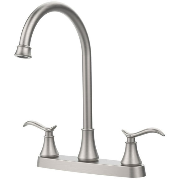 Two-Handle Kitchen Faucet  Single Level 304 Stainless steel, Brushed Nickel