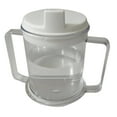 thumbnail image 1 of Two-Handled Spill-Proof Mug With Removable Lid - 10Oz Adaptive Drinking Cup For Elderly & Hand Mobility Support, Dishwasher Safe Plastic Tumbler For Kitchen, Dining & Bar, 1 of 9