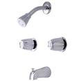 thumbnail image 1 of Two Handles Tub-Shower Faucet - Polished Chrome Finish, 1 of 1