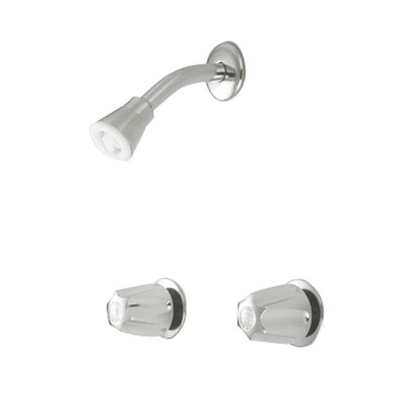 Two Handles Tub-Shower Faucet Without Spout - Polished Chrome Finish