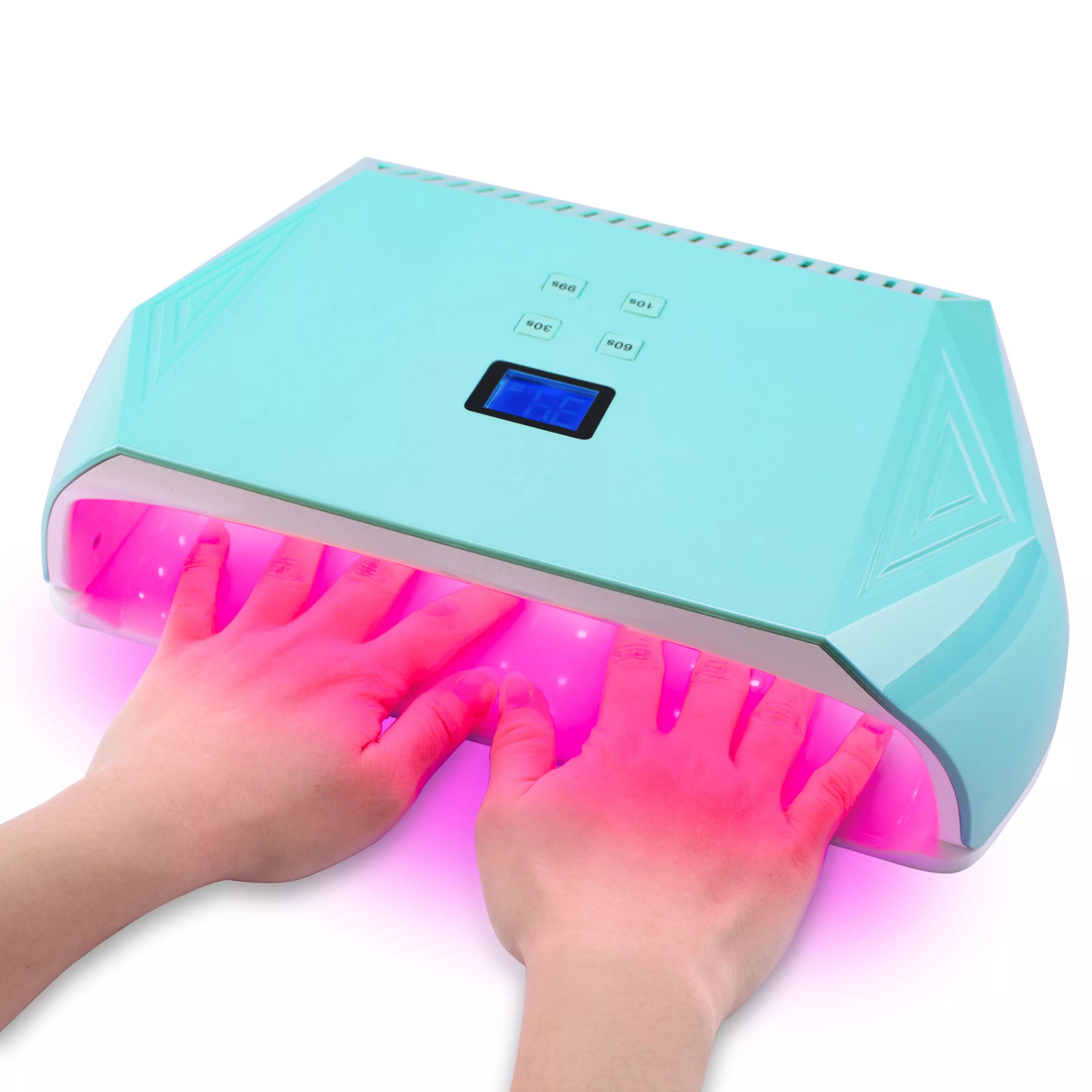 Two Hands Curing Rechargeable Nail Lamp Red Light Gel Polish Dryer