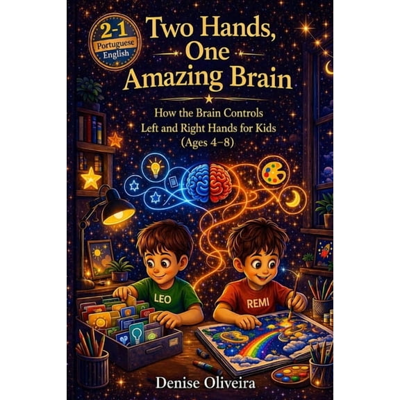 The Two Hands Series: Fun-Filled Stories Two Hands, One Amazing Brain: How the Brain Controls Left and Right Hands for Kids (Ages 4-8) - A Fun STEM Learning Book, (Paperback)