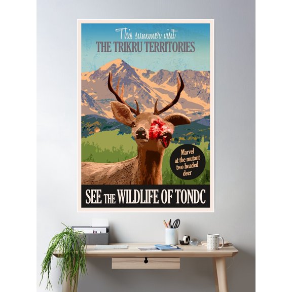 Two Heads Poster Wall Art, Modern Wall Decor For Living Room Bedroom, 16x24 UNFRAMED