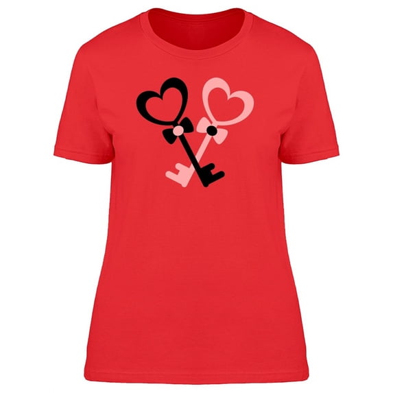 Two Heart Shaped Keys Tee Women's -Image by Shutterstock