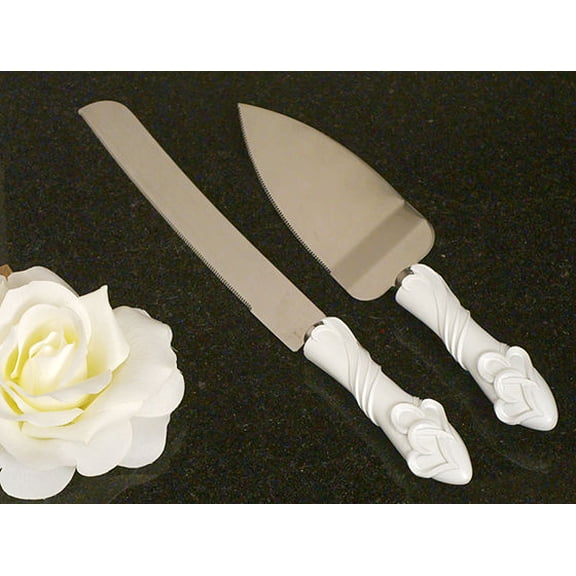 Two Hearts Become One Cake and Knife Set
