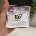 thumbnail image 1 of Two Hearts Linked Forever To Marvelous Wife Necklace, 1 of 7