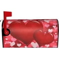 thumbnail image 1 of Two Hearts Valentine''s Day Mailbox Covers Magnetic Large Size Waterproof Mailbox Wraps Post Letter Box for Courtyard Garden Yard Fence Decor 25.5x21 in, 1 of 1