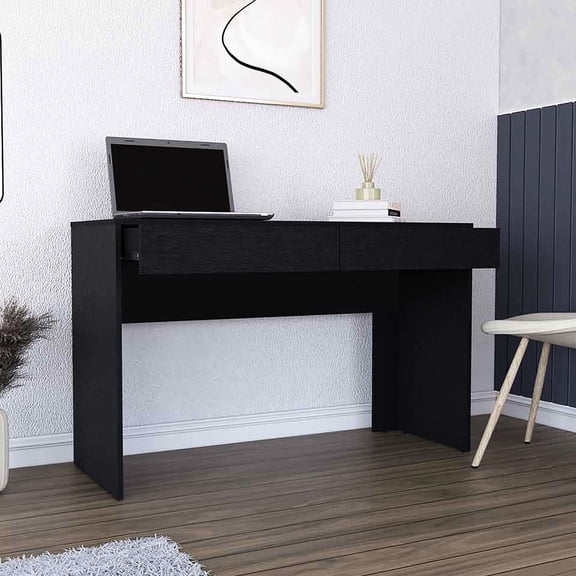 Two Hidden Drawers | Accommodate Screen, Keyboard or Laptop | Clean and Stylish Computer Desk Experience