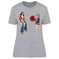 thumbnail image 1 of Two Hippies Playing Music T-Shirt Women -Image by Shutterstock, Female Medium, 1 of 2