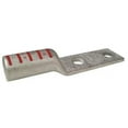 thumbnail image 1 of Two-Hole Compression Lug, 350 kcmil Max, 1/4 in Stud, Long Barrel, Copper, Red, 1 of 1