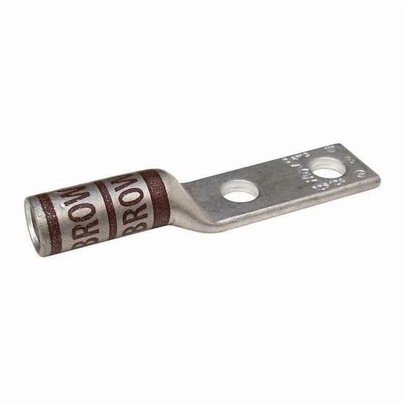 Two Hole Lug Compression Connector,2 AWG 24C379