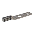 thumbnail image 1 of Two-Hole Compression Lug, 4 AWG Max, #10 Stud, Long Barrel, Copper, Gray 24D023, 1 of 1