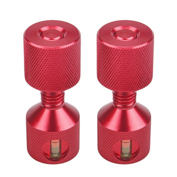 Two Hole Pins Set 1-1/8inch Aluminum 6061 2 Hole Flange Alignment Pin with Level Red