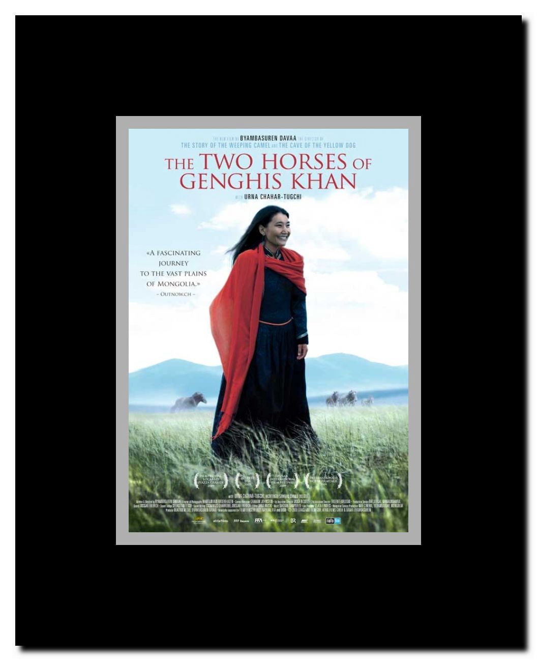 Two Horses of Genghis Khan Framed Movie Poster