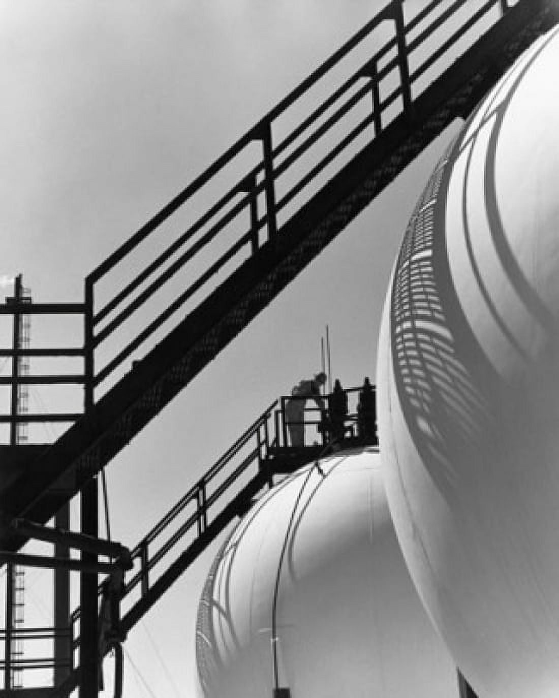 Two Horton Spheres in a chemical plant Baton Rouge Louisiana USA Canvas Art - (18 x 24)