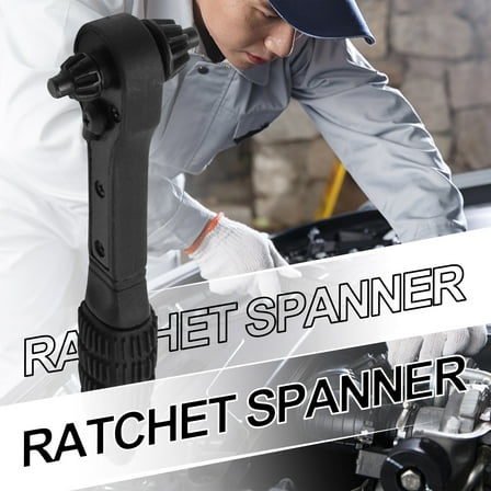 Two In Drill Chuck Key Wrench Black Fast Ratchet Wrench Two End Dualuse Wrench