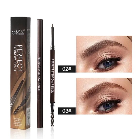Two In One Double-Head Eyebrow Pencil and Brush | Waterproof | Available in Light Brown Or Dark Brown